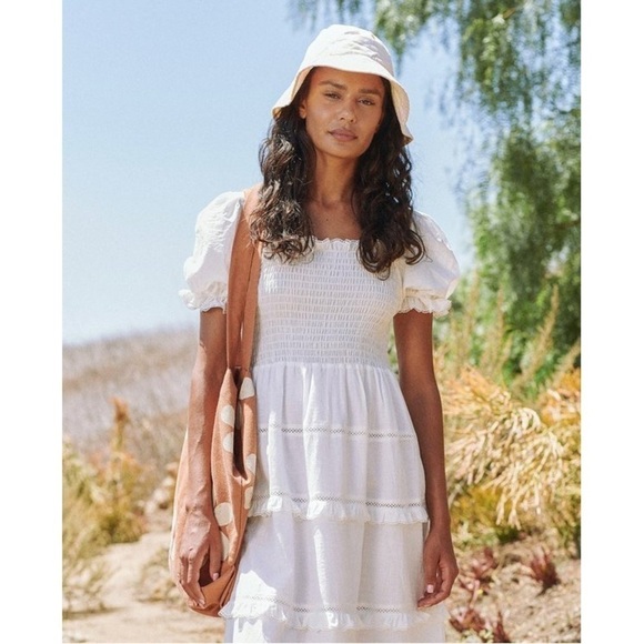 The GREAT White The Scallop Savanna Dress Sz S - Picture 2 of 16